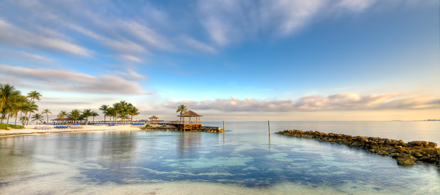 Strand på Bahamas